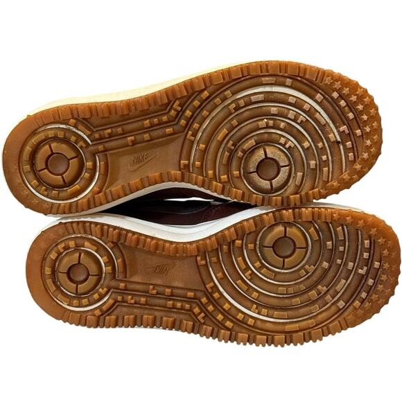 Nike Lunar Force 1 Duck Boot Women's Size 6.5 Sneakerboot Maroon Gum Bottom - Picture 8 of 8